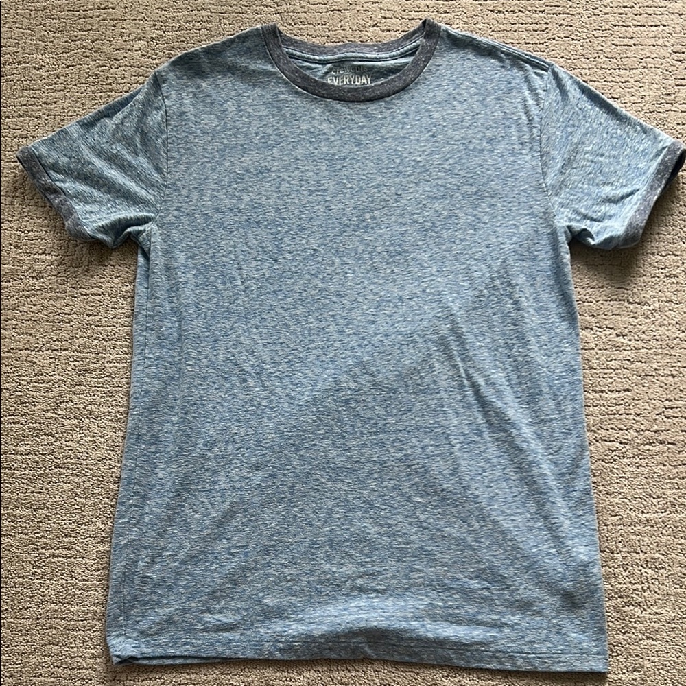 J. Crew Blue Marled Ringer Tee